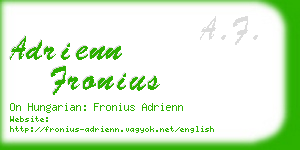 adrienn fronius business card